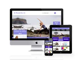 生活健身瑜伽类网站织梦模板(带手机版)+PC+移动端+利于SEO优化