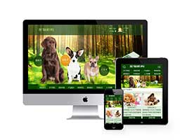 绿色宠物狗机构类网站织梦模板(带手机端)dedecms织梦模板下载