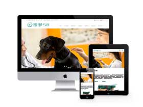 中英双语响应式宠物狗宠物医院诊所类网站织梦模板(自适应)+利于SEO优化